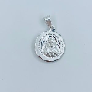 925 Sterling Silver Virgin Mary & sacred heart